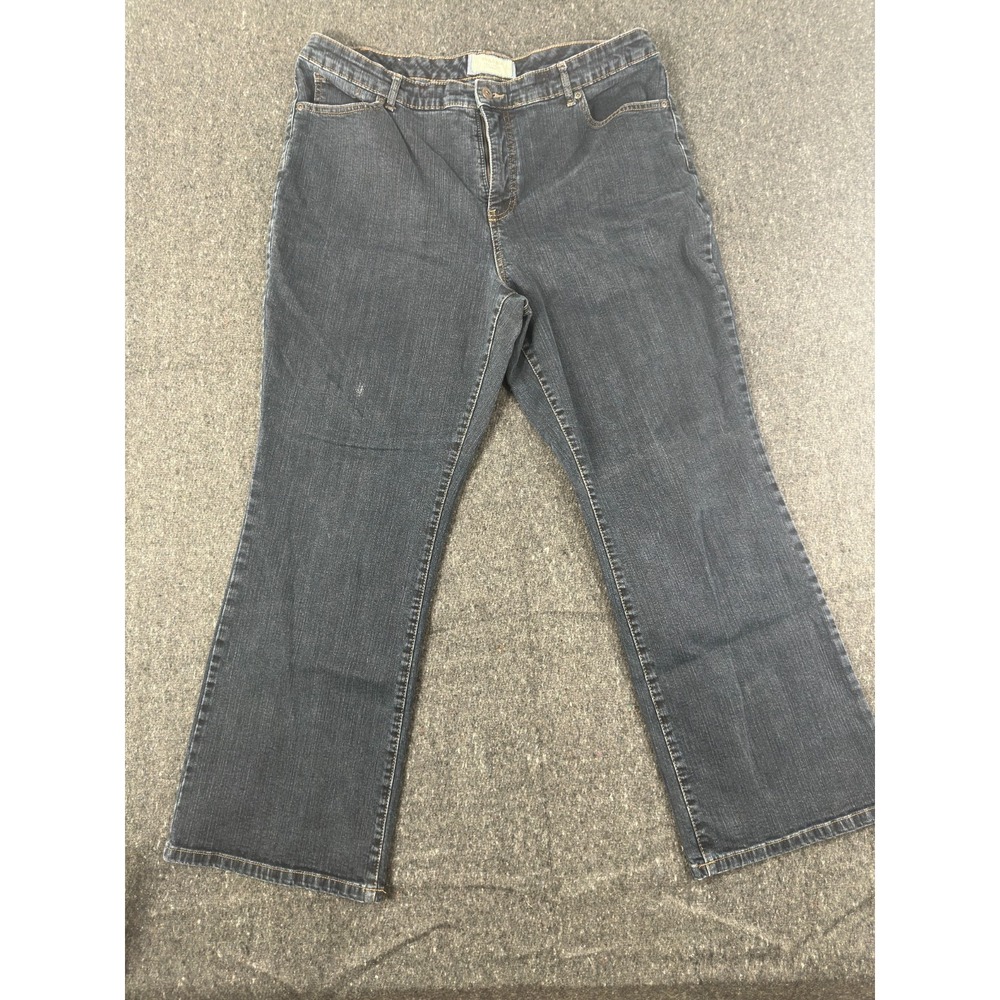 Sonoma Jeans Womens Size 18W Blue Dark Wash Curvy Straight Stretch Denim Pants